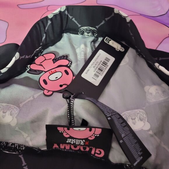 Killstar Medium Leggings Gloomy Bear Black Lace Goth Kawaii Style Y2K Fashion - Picture 6 of 9